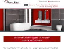 Tablet Screenshot of fliesen-scholz.com